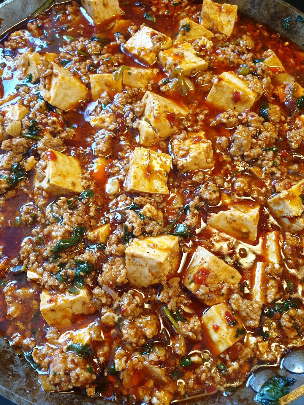 Mapo Tofu (麻婆豆腐, Mápó&nbsp;Dòufu)